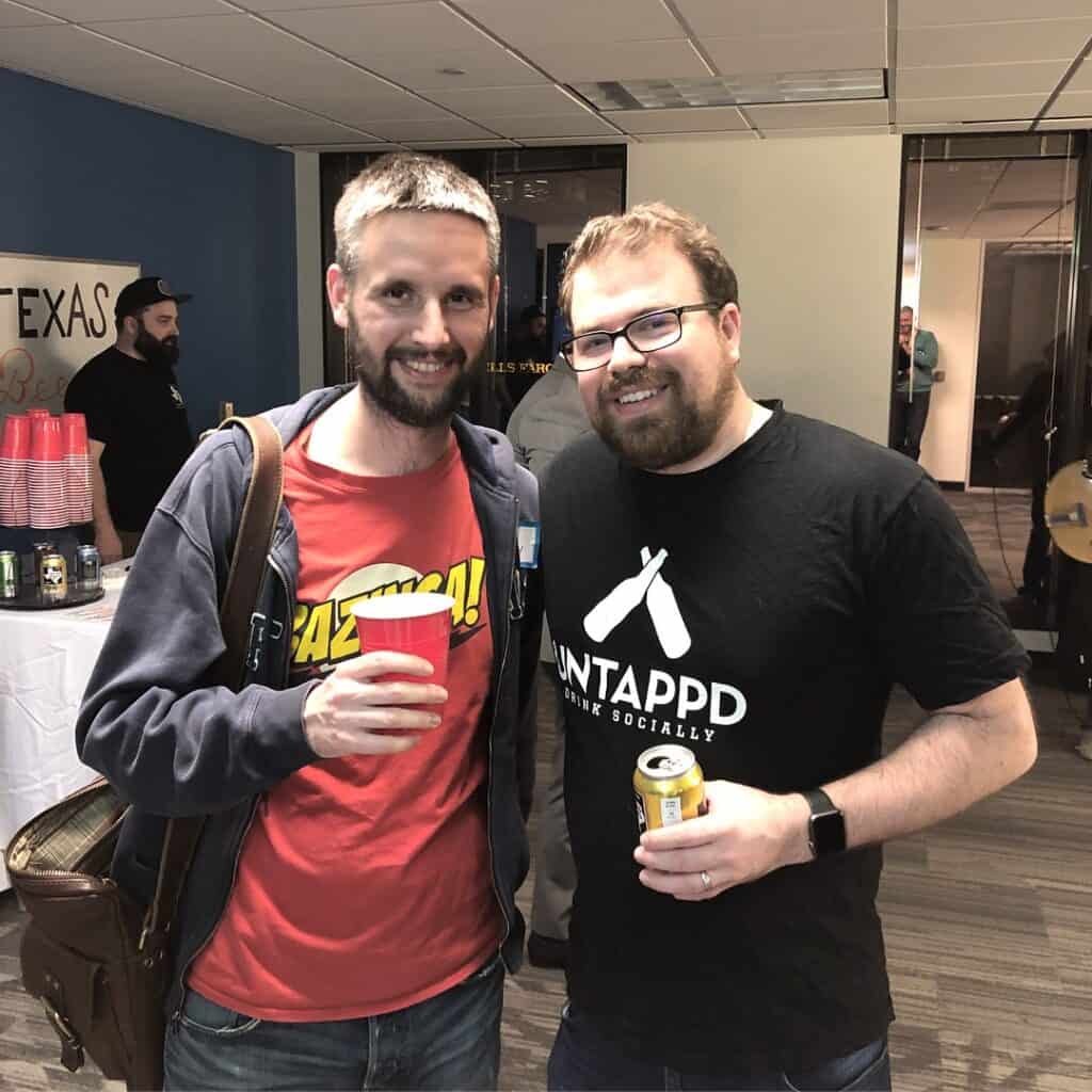 Ivan Kovacevic from Wine&more and Greg Avola of Untappd