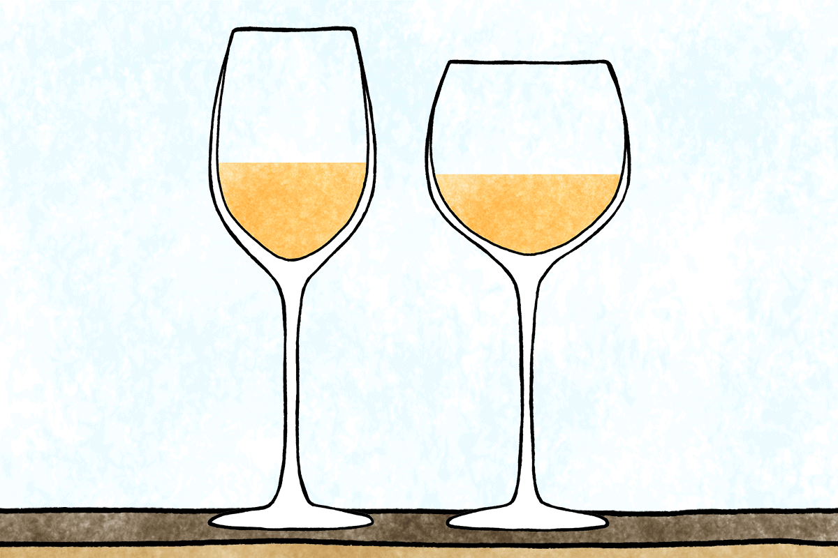 wine glasses white