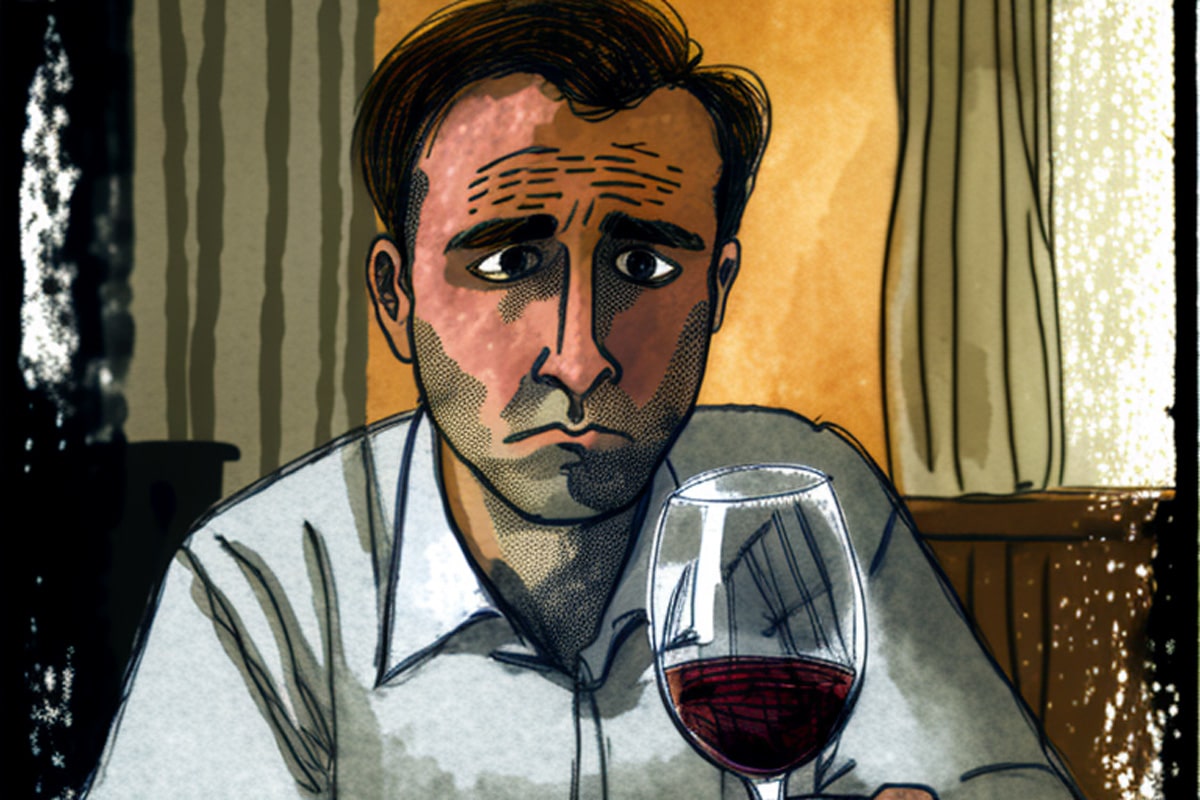 a_restaurant_customer_dissatisfied_with_wine_in_glass_