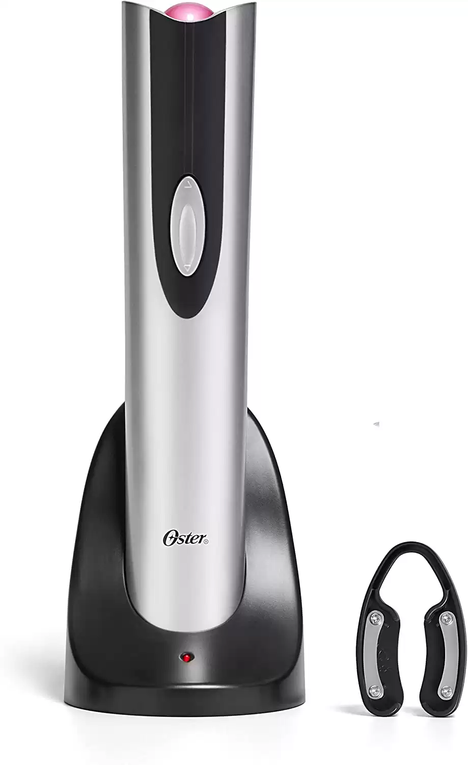 Oster Electric Wine Opener and Foil Cutter Kit with CorkScrew and Charging Base