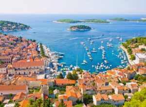 Image of a panoramic view of Hvar Island