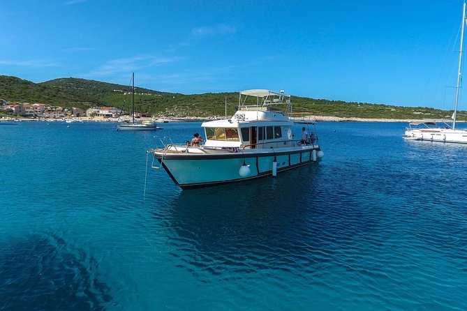 Vis Island and Blue Cave Yacht Tour from Korcula island