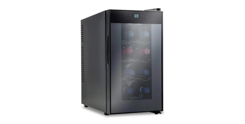 Image of Ivation 8 Bottle Wine Thermoelectric Wine Refrigerator