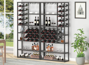 Image of Launica Industrial Wine Rack situated in a room