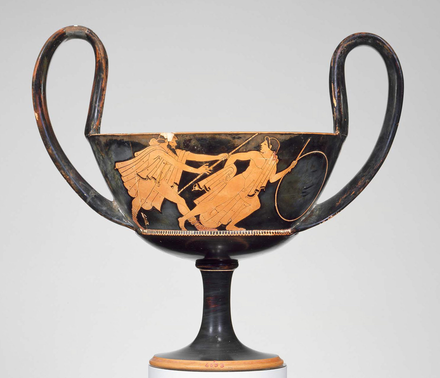 Image of Kantharos with Zeus Pursuing a Boy, 490-480 BCE. Museum of Fine Arts, Boston