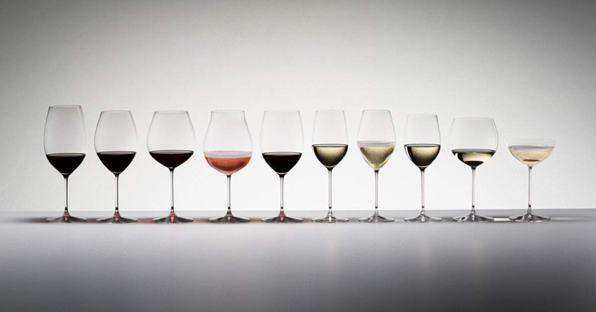 Image of various wine glasses by Riedel