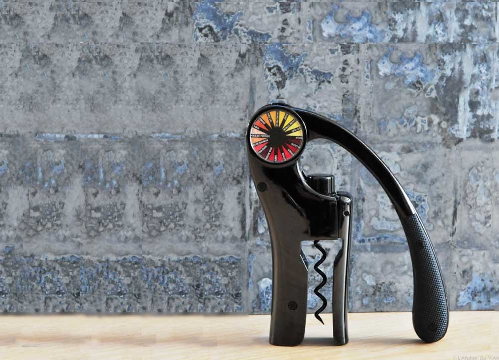 Image of L'Atelier du Vin Oeno Motion Black Wood Lever Corkscrew