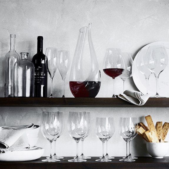 Image of different wine accessories and Amadeo Riedel Decanter