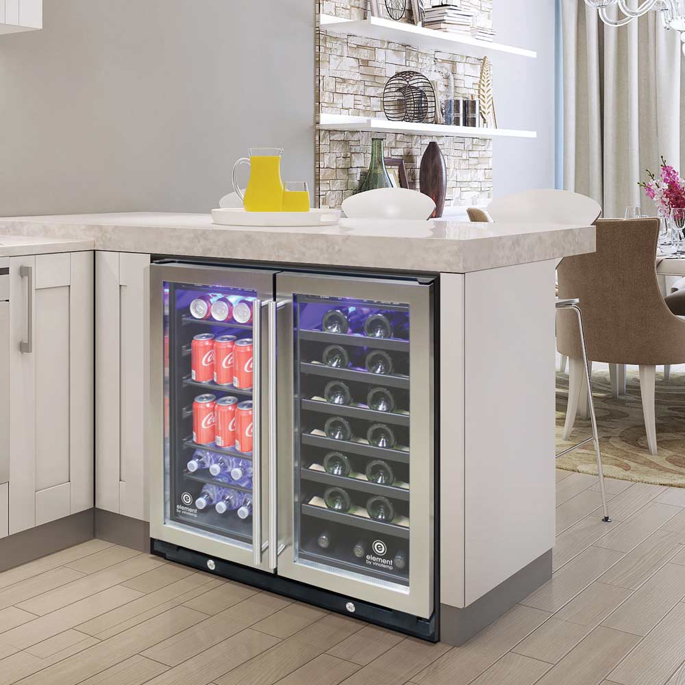 Image of Vinotemp Dual Zone wine fridge