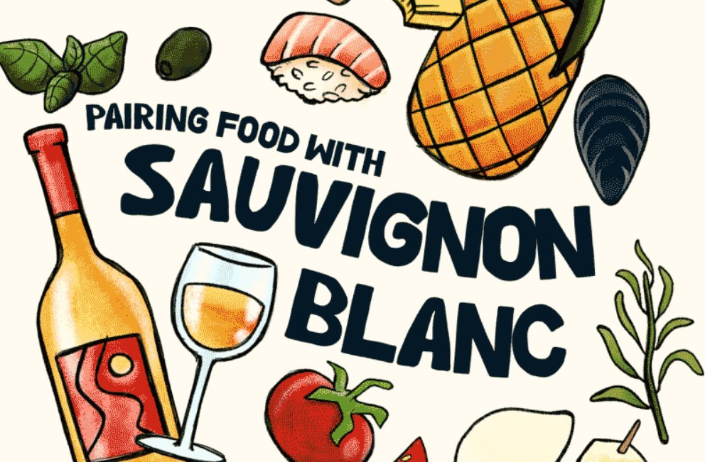Sauvignon Blanc pairing suggestion animated 