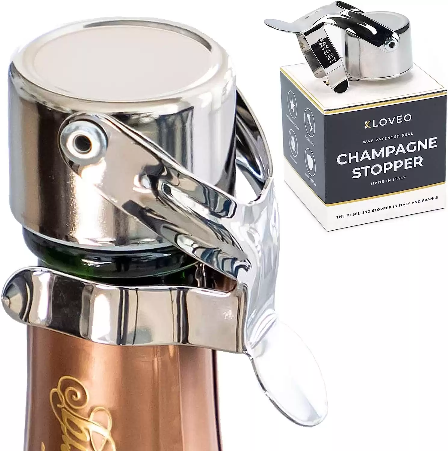 Champagne, Prosecco and Cava Wine Stopper by KLOVEO
