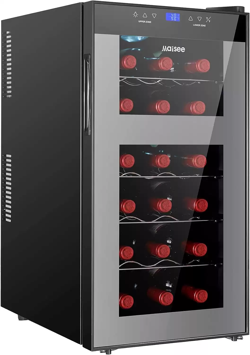 maisee Dual Zone,18 Bottles, Wine Cooler
