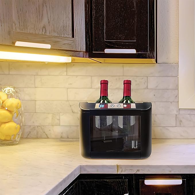 Vinotemp Wine Dispenser Electric Wine Cooler with Adjustable Temperature Control
