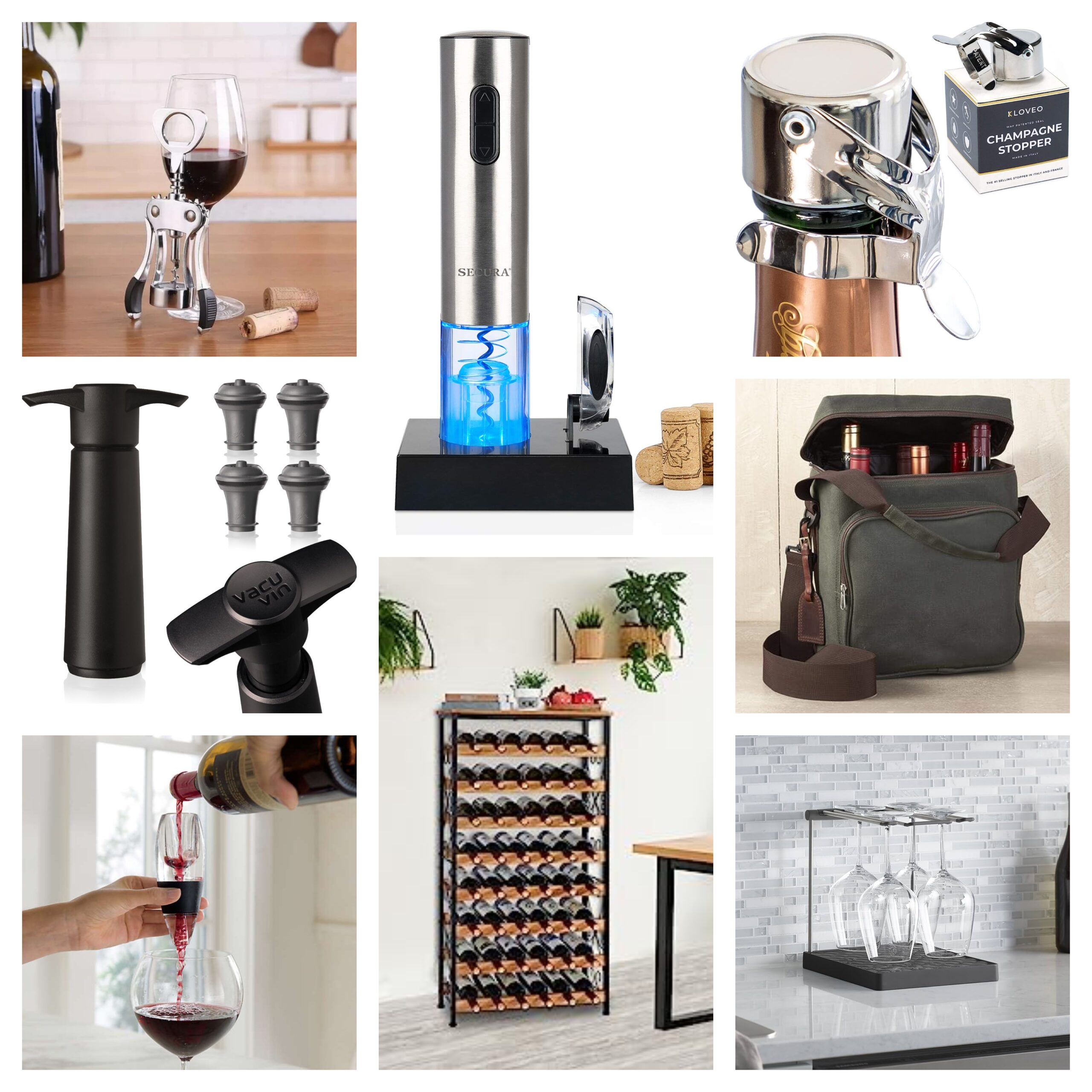 Image of various affordable wine gifts by budget