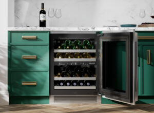 Image of under counter wine fridge