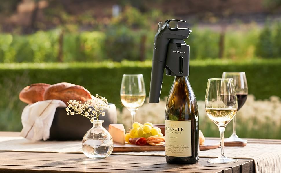 Image of Coravin Timeless Three Plus Wine Preservation System in use