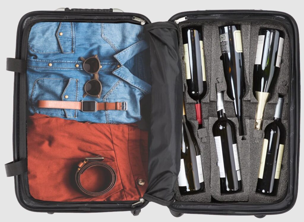 Image of VinGardeValise Universal Travel Wine Suitcase, 12 Bottle capacity