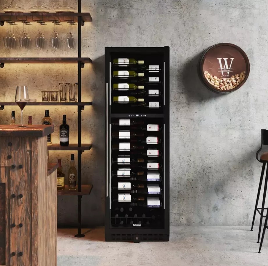 Image of Wine Enthusiast VinoView Smart Wi-Fi Dual Zone Wine Cabinet