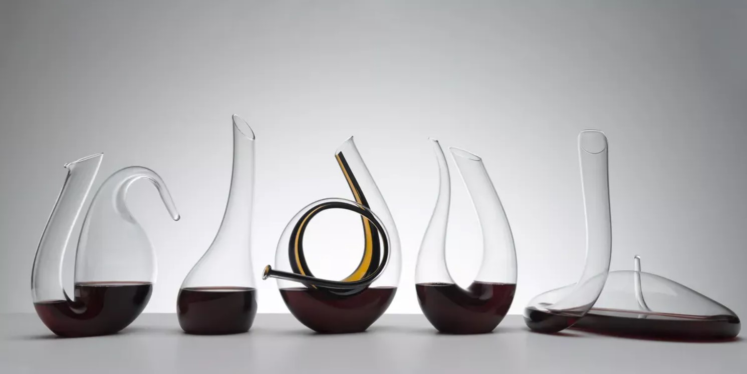 Image of a Riedel decanters collection
