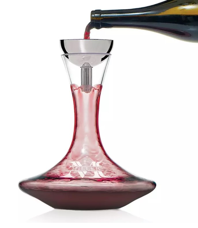 Personalized Vivid Decanter & Aerating Funnel Set