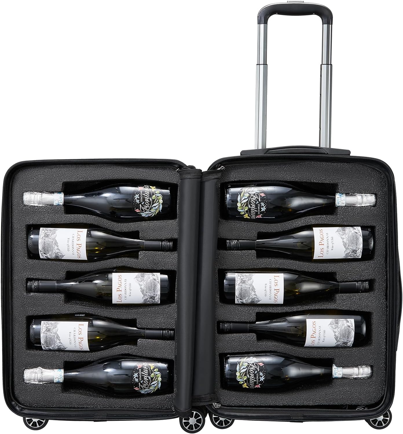 Wine Bottle Suitcase For 10 Wine Bottles