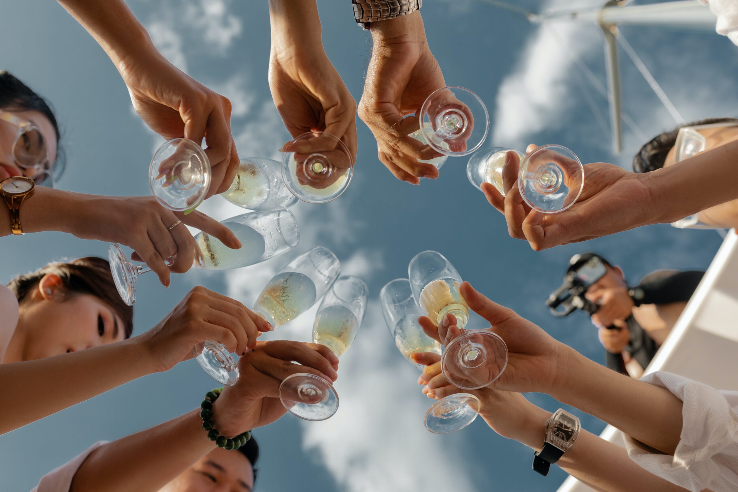 Image of wine celebration