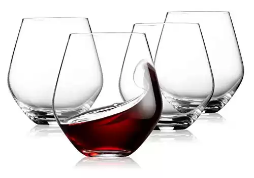 Godinger Stemless Wine Glasses, Set of 4