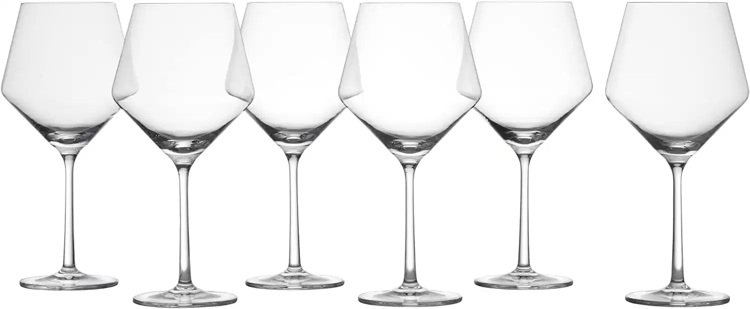 Zwiesel Glas Pure Tritan Crystal  Burgundy Red Wine Glass, 6 Count