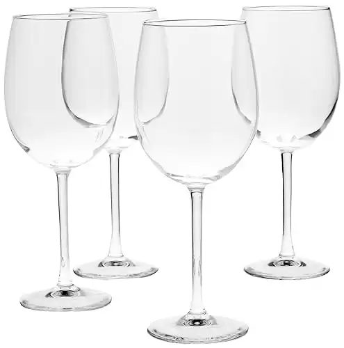 Amazon Basics All-Purpose Wine Glasses Set of 4