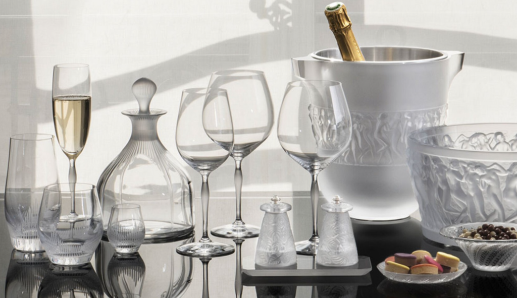 Image of Lalique 100 Point Wine Glasses Set