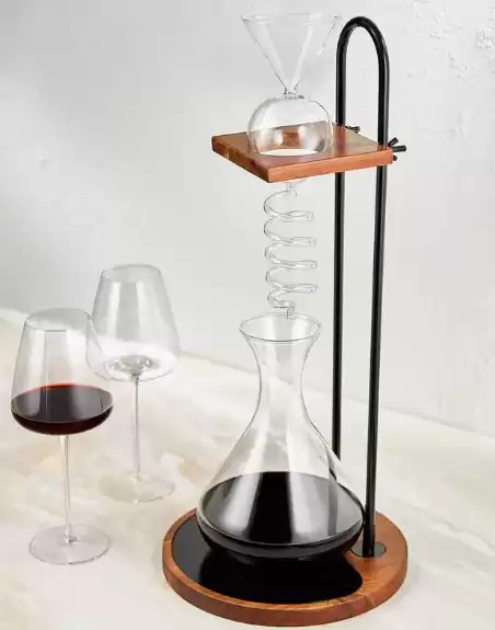 Wine Enthusiast Art Series Deluxe Decanting Set